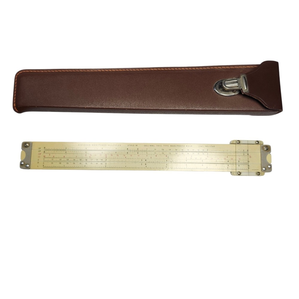 Vintage Dietzgen Maniphase-Multiplex Style M 1749 Trig Slide Rule Germany